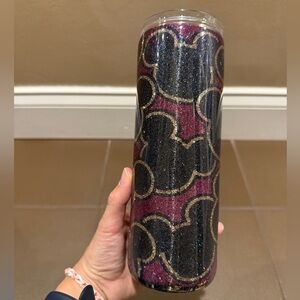 Glittery Navy and Purple 20 Oz Tumbler